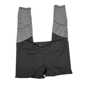 Reebok Athletic Leggings Black/Gray Sz. M